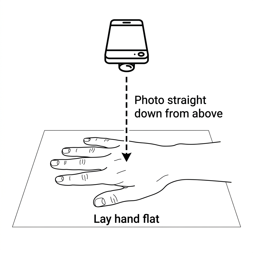 How to photograph your hand from above